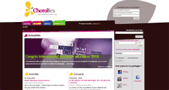 Desktop Screenshot of choralies.org