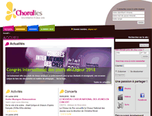 Tablet Screenshot of choralies.org